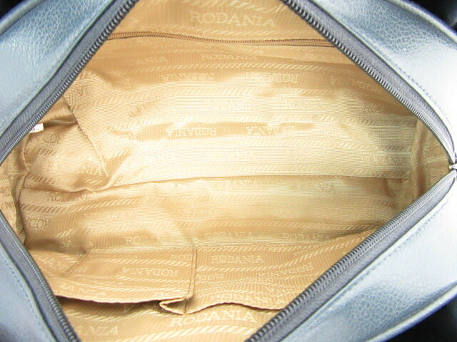 RODANIA/ロダニア クロコダイルレザーハンドバッグ 中古 鞄 ワニ革 ネイビー 紺 レディース 肩掛け