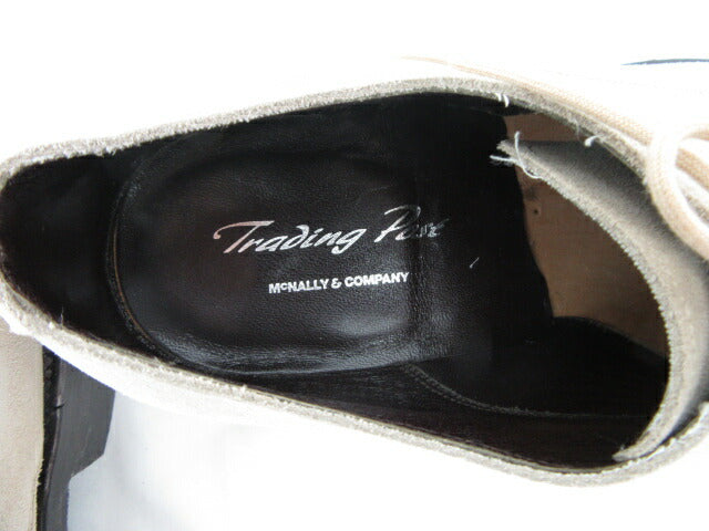 Trading Post/トレーディングポスト スエードチャッカブーツ 約26.5cm 中古 靴 3 1/2 ベージュ McNALLY&COMPANY メンズ