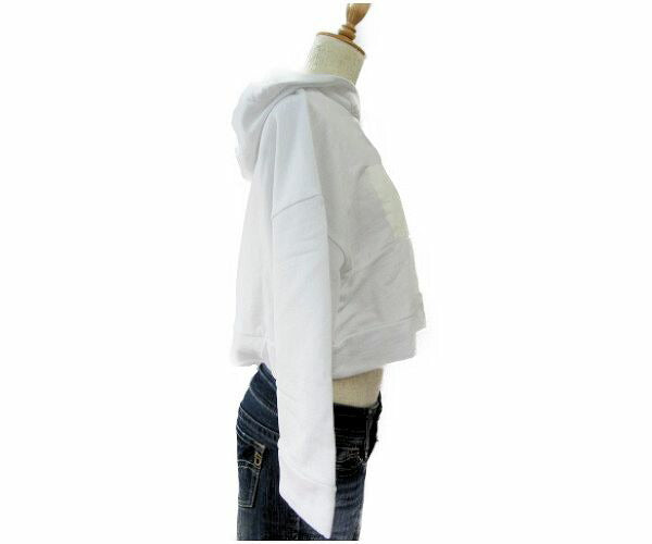 MSGM/エムエスジーエム フード付 コットンパーカー XS 中古 レディース、綿100%、ホワイト
