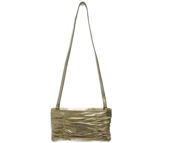 MICHAEL KORS/マイケルコース カード入れ付き ミニ ショルダーバッグ 中古 32H5MWEC3M ゴールド レディース 肩掛け ポシェット