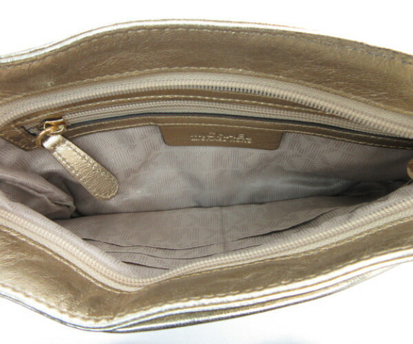 MICHAEL KORS/マイケルコース カード入れ付き ミニ ショルダーバッグ 中古 32H5MWEC3M ゴールド レディース 肩掛け ポシェット
