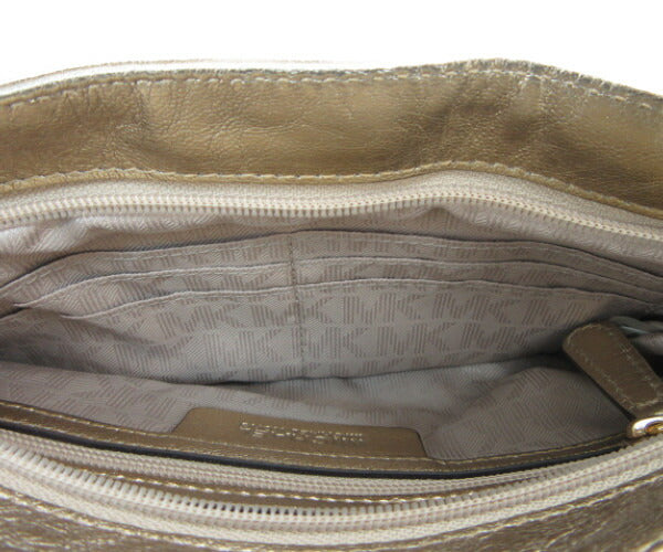 MICHAEL KORS/マイケルコース カード入れ付き ミニ ショルダーバッグ 中古 32H5MWEC3M ゴールド レディース 肩掛け ポシェット
