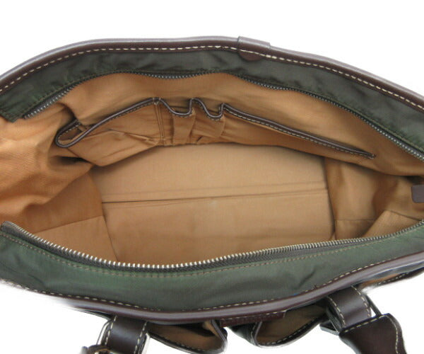 STEFANOMANO/ステファノマーノ ブリーフケース 中古 トート バッグ カーキ ナイロン メンズ