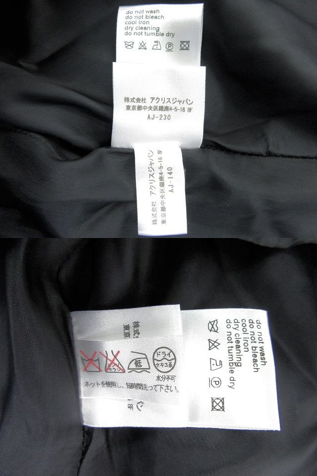 AKRIS/アクリス punto ノースリーブ プリーツ ワンピース 8 中古 水玉 ブラック ホワイト レディース ドット コットン