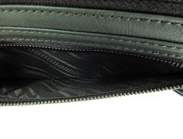 FUJITAKA/フジタカ レザー L字ファスナー長財布 中古 牛革 本革 グリーン イエロー ウォレット