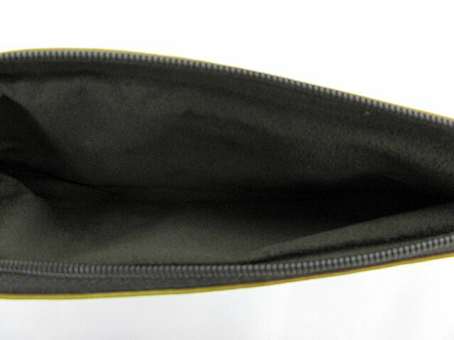 FUJITAKA/フジタカ レザー L字ファスナー長財布 中古 牛革 本革 グリーン イエロー ウォレット
