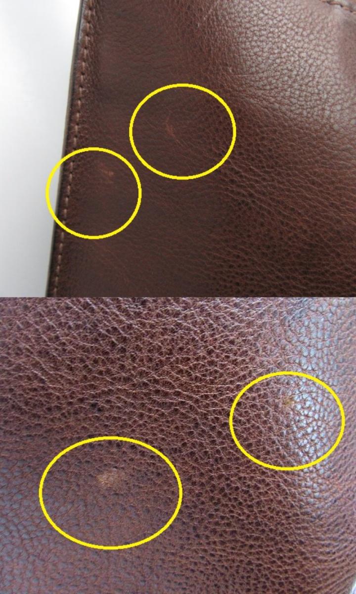 genten/ゲンテン レザー トートバッグ 中古 本革 ブラウン 茶 メンズ 鞄