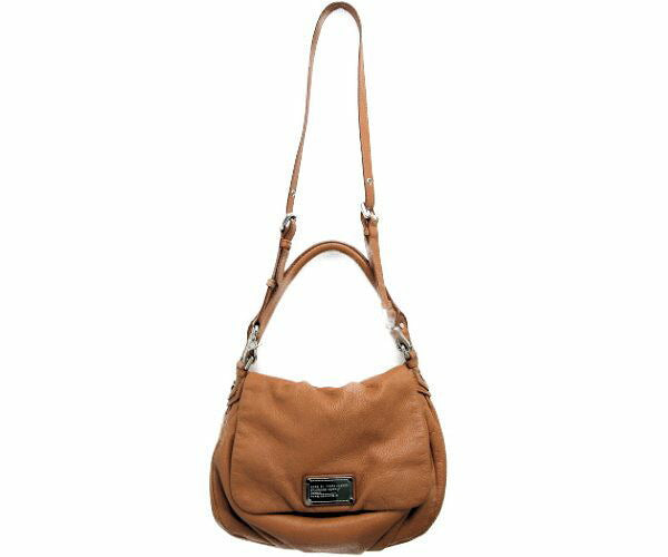 MARC BY MARC JACOBS/マーク バイ マークジェイコブス レザー 2WAY ショルダーバッグ 中古 セミショルダー ブラウン 茶 牛革 鞄 レディース