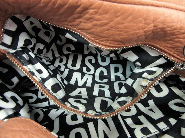 MARC BY MARC JACOBS/マーク バイ マークジェイコブス レザー 2WAY ショルダーバッグ 中古 セミショルダー ブラウン 茶 牛革 鞄 レディース
