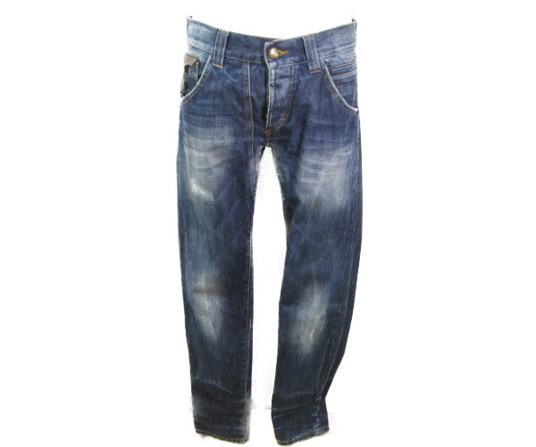 Just Cavalli/ジャスト カヴァリ デニムパンツ 32インチ 中古 ジーンズ ストレート 綿 コットン 牛革 メンズ M 3XL 4L