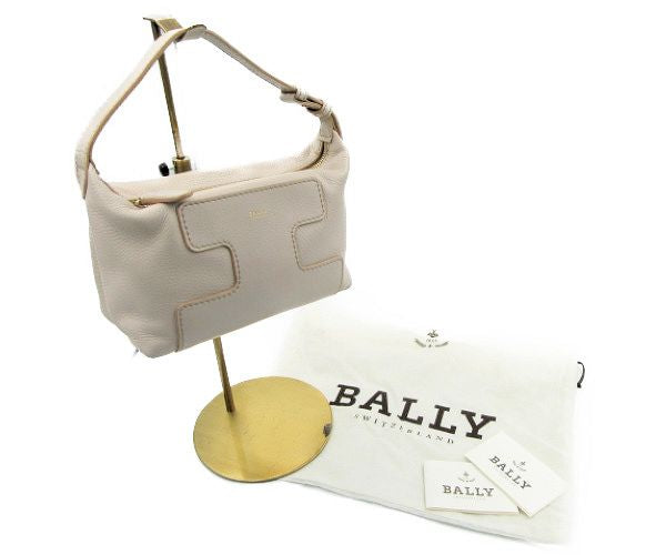 BALLY/バリー レザー ハンドバッグ 中古 PESSA-LG ベージュ 本革 鞄 レディース