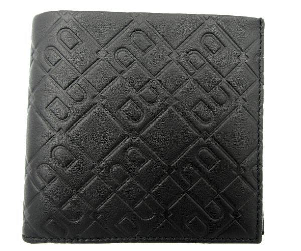 BALLY/バリー レザー 二つ折り財布 中古 ブラック 黒 ウォレット 本革 総柄