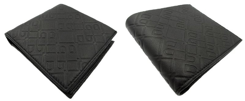 BALLY/バリー レザー 二つ折り財布 中古 ブラック 黒 ウォレット 本革 総柄