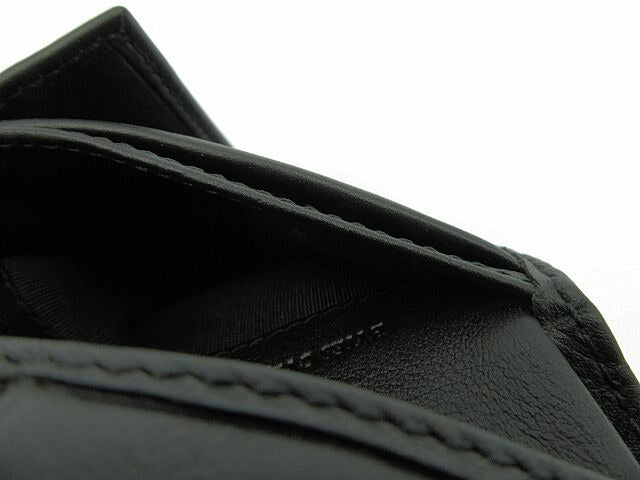 BALLY/バリー レザー 二つ折り財布 中古 ブラック 黒 ウォレット 本革 総柄