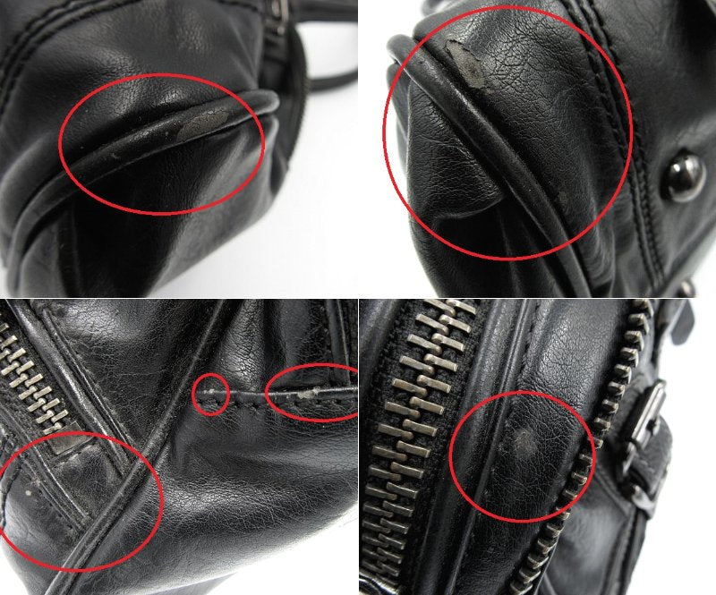 SAMANTHA KINGS/サマンサキングズ レザー トートバッグ 中古 ブラック 黒 鞄 レディース