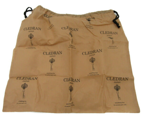 CLEDRAN/クレドラン ウール トートバッグ 中古 牛革 レザー ブルー 青 花柄 ボタニカル柄