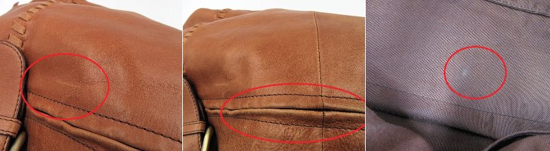 SAZABY/サザビー レザー トートバッグ 中古 ブラウン 茶 本革 鞄