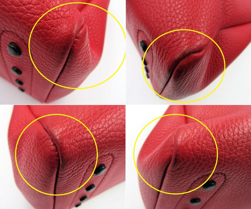 TOD'S/トッズ レザー トートバッグ 中古 レッド 赤 レディース 鞄