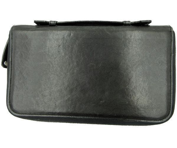 The Warmthcrafts Manufacture/ジ ウォームスクラフツ マニュファクチャー レザー ラウンドファスナー 長財布 中古 ブラック 黒 本革 ウォレット