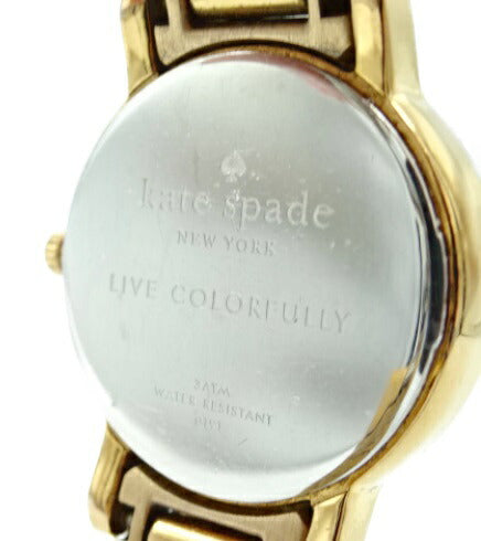 Kate spade NEW YORK レディース クォーツ 腕時計 中古 ケイトスペード ニューヨーク 3気圧防水 シェル文字盤 ホワイト