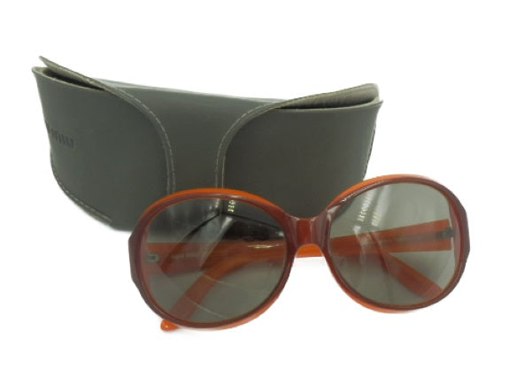 miu miu ミュウミュウ ボストン サングラス SMU19G 中古 オレンジ 橙 レディース ブランド おしゃれ