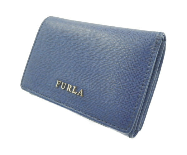 FURLA レザー バビロン 三つ折り 財布 中古 フルラ 本革 ブランド おしゃれ パスケース レディース 札入れ