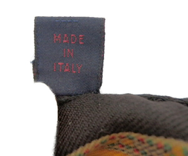 ETRO ウール 70% シルク 混 ロング ストール 中古 エトロ 羊毛 絹 マフラー ショール ブランド おしゃれ 幾何学