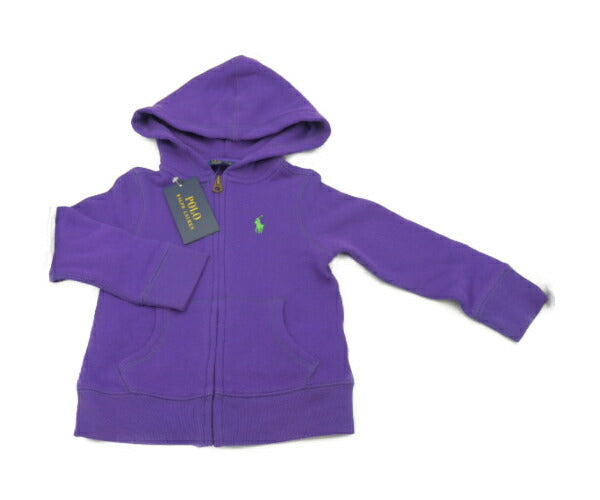 未使用品 POLO RALPH LAUREN キッズ パーカー 100cm 中古 ポロ ラルフローレン トップス アウター 子供服 ブランド 女の子