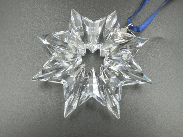 SWAROVSKI 2003年 クリスタル クリスマス オーナメント 中古 スワロフスキー オブジェ インテリア おしゃれ 雪の結晶
