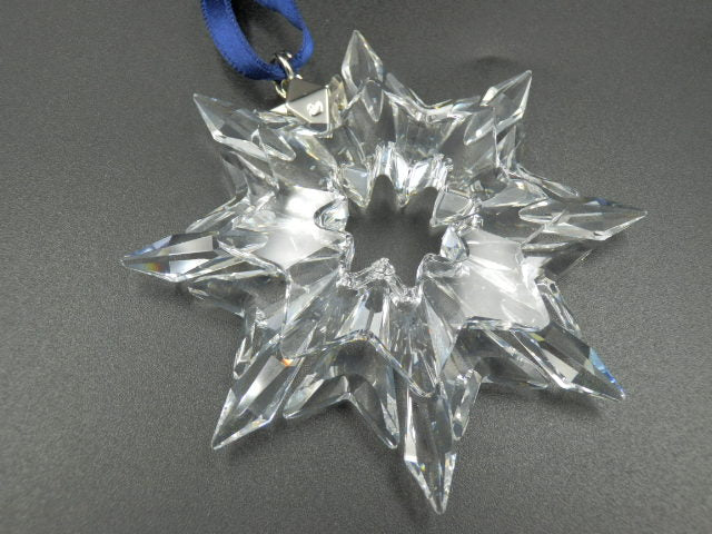 SWAROVSKI 2003年 クリスタル クリスマス オーナメント 中古 スワロフスキー オブジェ インテリア おしゃれ 雪の結晶