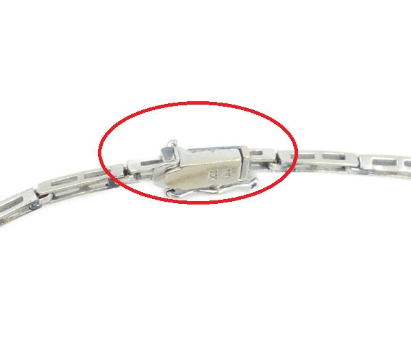 K18WG ダイヤ ブレスレット 中古 アクセサリー ジュエリー 腕輪 ホワイトゴールド ダイヤモンド