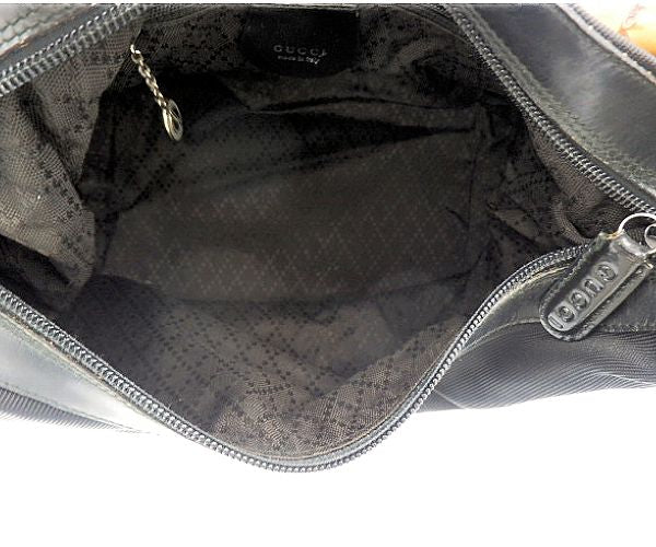 GUCCI グッチ バンブー ハンドバッグ 中古 00019980531ブラック 黒 キャンバス ナイロン ブランド 鞄