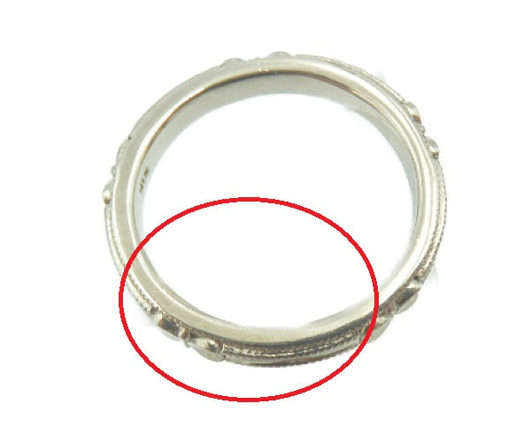 agate アガット K10WG リング 11号 中古 アクセサリー ジュエリー 指輪 ホワイトゴールド 10金 デザイン