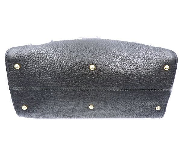 FENDI フェンディ カメレオン 2way レザー ハンドバッグ 中古 8BL110 ショルダー ブラック 黒 レディース ブランド 鞄