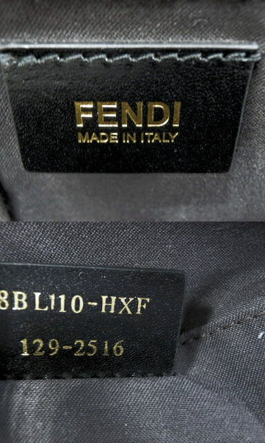 FENDI フェンディ カメレオン 2way レザー ハンドバッグ 中古 8BL110 ショルダー ブラック 黒 レディース ブランド 鞄