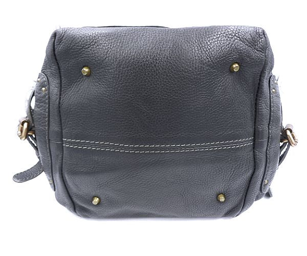 Chloe クロエ パディントン レザー ハンドバッグ 中古 ワンハンド ネイビー 紺 レディース ブランド 鞄 おしゃれ