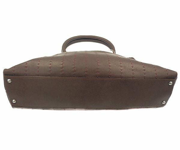 Salvatore Ferragamo サルヴァトーレフェラガモ カーフ ハンドバッグ 中古 ブラウン 茶 仔牛 レザー 本革 鞄 レディース ブランド