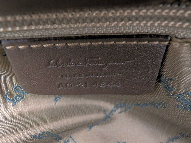 Salvatore Ferragamo サルヴァトーレフェラガモ カーフ ハンドバッグ 中古 ブラウン 茶 仔牛 レザー 本革 鞄 レディース ブランド