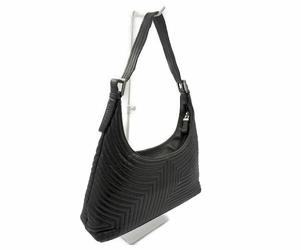 BALLY バリー ラムレザー セミショルダーバッグ 中古 羊革 ブラック 黒 ハンド 鞄 レディース ブランド ミニ 小さめ