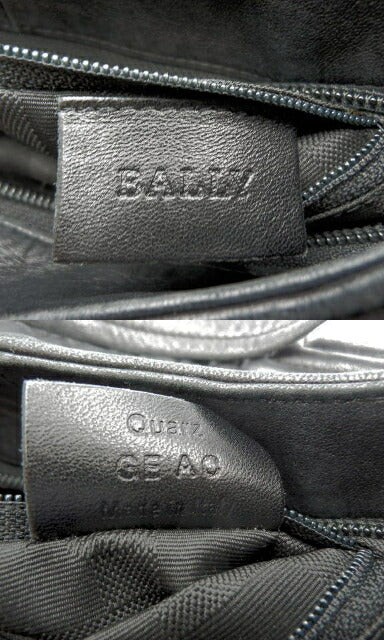 BALLY バリー ラムレザー セミショルダーバッグ 中古 羊革 ブラック 黒 ハンド 鞄 レディース ブランド ミニ 小さめ
