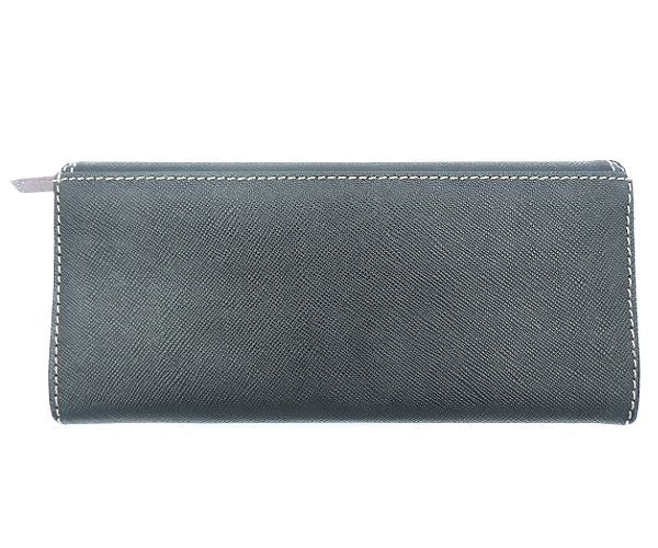 Paul Smith ポールスミス 二つ折り長財布 中古 ブラック 黒 ピンク レディース 無地 ウォレット