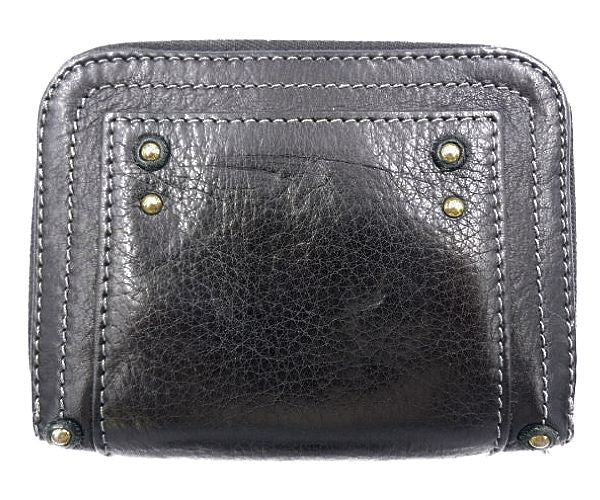 Chloe クロエ パディントン 二つ折り財布 中古 ブラック 黒 レザー ラウンドファスナー ブランド ウォレット