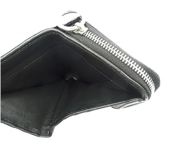 Chloe クロエ パディントン 二つ折り財布 中古 ブラック 黒 レザー ラウンドファスナー ブランド ウォレット