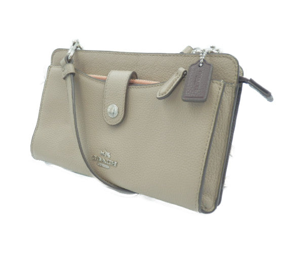 COACH レザー ショルダー バッグ 13685 中古 コーチ 本革 鞄 ポーチ 財布 カード入れ 小銭入れ ブランド