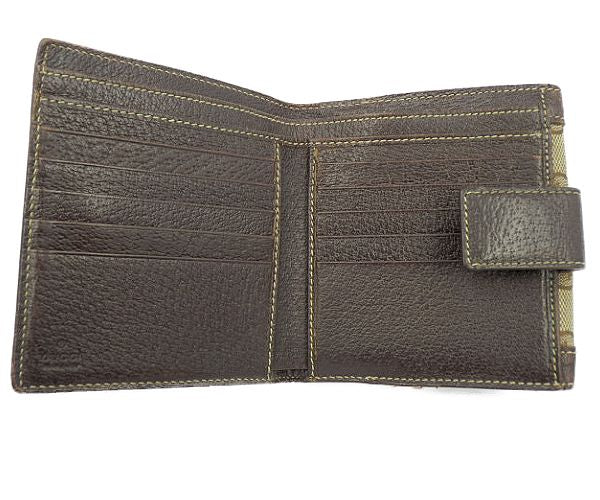 GUCCI グッチ GGキャンバス Wホック財布 中古 154117 1502 GGマーク ブランド ユニセックス メンズ レディース