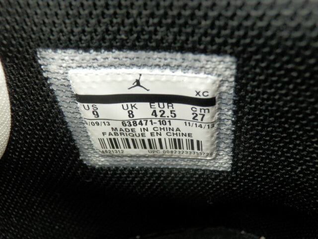 NIKE エアジョーダン AJKO ハイカット スニーカー 27.0 中古 ナイキ 靴 AIR JORDAN 638471-101 ブランド カジュアル メンズ