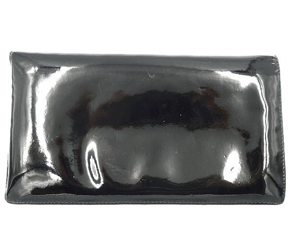 CHANEL シャネル ココマーク エナメル 二つ折り長財布 中古  6246178 ブラック 黒 ブランド CCマーク レディース ウォレット