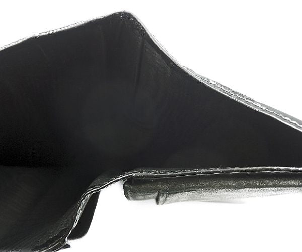 CHANEL シャネル ココマーク エナメル 二つ折り長財布 中古  6246178 ブラック 黒 ブランド CCマーク レディース ウォレット