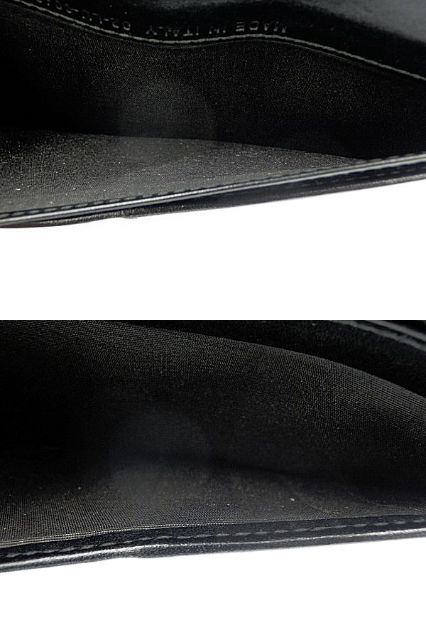 Dior HOMME ディオール オム 二つ折り長札入れ 中古 ブラック 黒 ブランド メンズ ウォレット 財布 シンプル