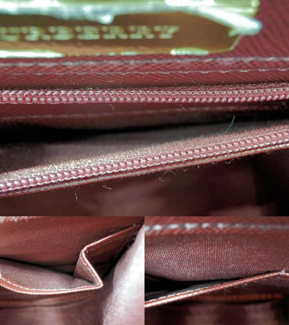 BURBERRY バーバリー キャンバス ハンドバッグ 中古 チェック ベージュ レッド ブランド 鞄 レディース おしゃれ